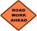Roadwork Ahead Sign