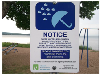 Algoma Public Health Notice Sign