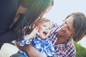 Toddler with Family of 3